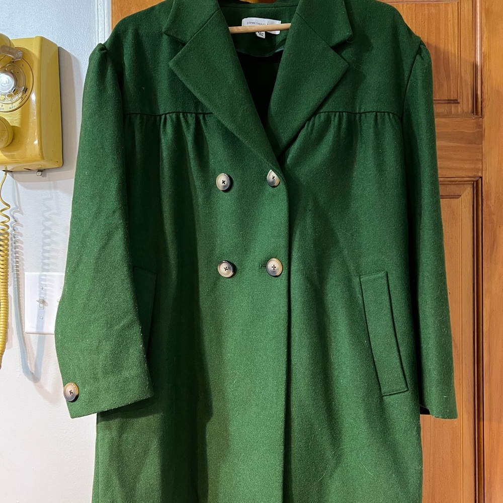 Something Navy Gemma Wool Pea Coat